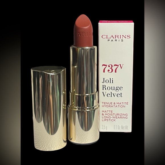 Clarins Joli Rouge Velvet Lipstick - 737V Spicy Cinnamon - Picture 1 of 5